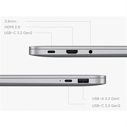 Ноутбук Xiaomi Pro RedmiBook, 14", R5 6600H, 16 Гб, SSD 512 Гб, AMD, Win10 trial, серый - фото 51373811