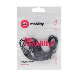 Наушники mObility mt-27, вакуумные, микрофон, 3.5 мм, 1 м, чёрные - фото 51373852