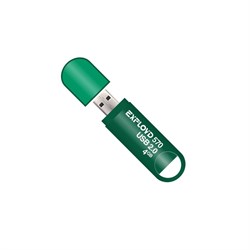 Флешка Exployd 570, 4 Гб, USB2.0, чт до 15 Мб/с, зап до 8 Мб/с, зелёная - фото 51373880