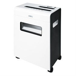 Шредер Deli E9911-EU, фрагменты 4×25 мм, 16 листов, уничтожает скрепки, скобы, пластиковые карты и диски - фото 51374189