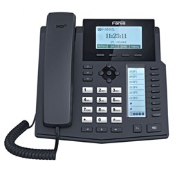 Телефон IP Fanvil X5U, чёрный - фото 51374380