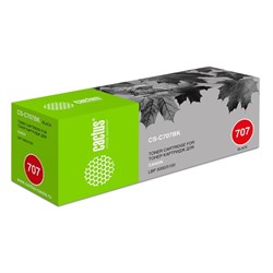 Картридж Cactus CS-C707BK для Canon i-Sensys LBP 5000/5100 (2500k), черный - фото 51374821