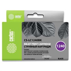 Картридж Cactus CS-LC1240BK, (MFC-J6510/6910DW), для Brother, чёрный - фото 51375016