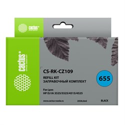 Комплект чернил Cactus CS-RK-CZ109, для HP DJ IA 3525/5525/4515/4525, 2x60 мл, чёрный - фото 51375224