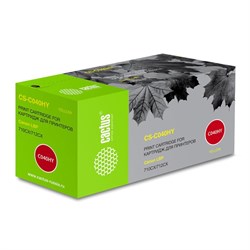 Картридж Cactus CS-C040HY 040 H Y, для Canon LBP 710CX/712CX I-Sensys, 10000 страниц, цвет жёлтый - фото 51375256