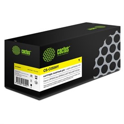 Картридж Cactus CS-C055HY 055 H Y, для Canon LBP663Cdw/LBP664Cx/MF746Cx, 5900 страниц, цвет жёлтый - фото 51375284