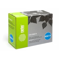 Картридж Cactus CS-C8061X C8061X, для HP LJ 4100/4000/4050, 10000 страниц, цвет чёрный - фото 51375316