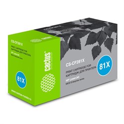 Картридж Cactus CS-CF281X CF281X, для HP LJ Ent M630/M605dn/M606dn/M605x, 25000 страниц, цвет чёрный - фото 51375486