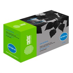 Картридж Cactus CS-Q7581A Q7581A, для HP CLJ CP3505/3800, 6000 страниц, цвет голубой - фото 51375694