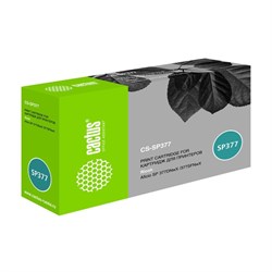 Картридж Cactus CS-SP377 408162, для Ricoh Aficio SP 377DNwX/377SFNwX, 6400 страниц, цвет чёрный - фото 51375705