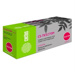 Картридж Cactus CS-TK5270M TK-5270M, для Kyocera P6230cdn/M6230cidn, 6000 страниц, цвет пурпурный - фото 51375747