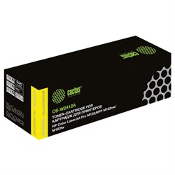Картридж Cactus CS-W2412A W2412A, для HP CLJ Pro M155;MFP M182nw/M183fw, 850 страниц, цвет жёлтый - фото 51375845