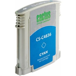 Картридж Cactus CS-C4836 №11, для HP BIJ 1000/1100/1200/2200/2300/2600/2800, 29 мл, цвет голубой - фото 51376244
