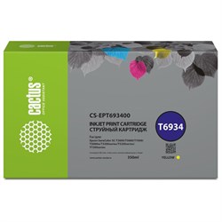 Картридж Cactus CS-EPT693400 T6934, для Epson SC-T3000/T3070/T3200/T5000/5200, 350 мл, цвет жёлты - фото 51376398