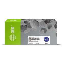 Картридж Cactus CS-EPT9651 T9651, для Epson WorkForce Pro WF-M5299DW/M5799DWF, 187 мл, цвет чёрны - фото 51376432