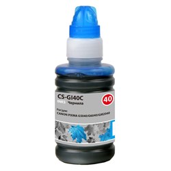 Чернила Cactus CS-GI40C, для Canon Pixma G5040/G6040/GM2040, 70мл, голубые - фото 51376938