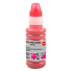 Чернила Cactus CS-I-PGI1400M, для Canon MAXIFY MB2040/MB2140/MB2740, 100мл, пурпурные - фото 51377082