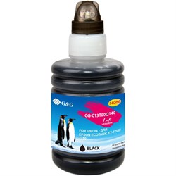 Чернила G&G GG-C13T00Q140, для Epson EcoTank 7700/7750, 140мл, чёрные - фото 51377095