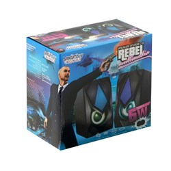 Компьютерные колонки 2.0 SmartBuy REBEL, 6 Вт, USB, подсветка, черные - фото 51377315