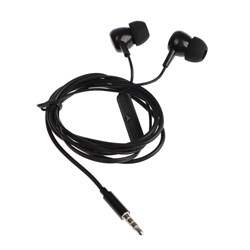 Наушники Exployd EX-HP-1162, вакуумные, микрофон, 108 дБ, 32 Ом, 3.5 мм, 1.2м, черные - фото 51377474