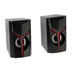 Компьютерные колонки 2.0 Qumo TRON AS007, 10 Вт, USB, чёрные - фото 51377491