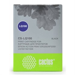 Картридж ленточный Cactus CS-LQ100 черный для Epson LQ-100/AP-3250 - фото 51377834