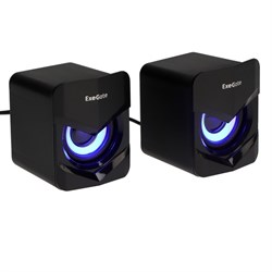 Компьютерные колонки 2.0 ExeGate Accord 200,  2х3Вт, USB, подсветка, черные - фото 51378242