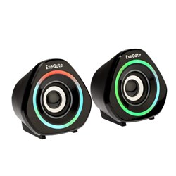 Компьютерные колонки 2.0 ExeGate Accord 210,  2х3Вт, USB, подсветка, черные - фото 51378251