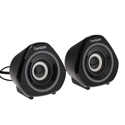 Компьютерные колонки 2.0 ExeGate Accord 210,  2х3Вт, USB, подсветка, черные - фото 51378252