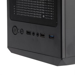 Корпус ExeGate Miditower EVO-8225, без БП, ATX, 2хUSB 2.0, 1хUSB 3.0, подсветка, чёрный - фото 51378386