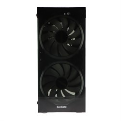 Корпус ExeGate Miditower i3 MATRIX, без БП, ATX, 2хUSB 2.0, 1хUSB 3.0, подсветка, чёрный - фото 51378392