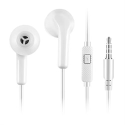 Наушники Smartbuy Model X, вакуумные, микрофон, 105 дБ, 16 Ом, 3.5мм, 1.05 м, пакет, белые - фото 51379008