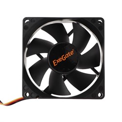 Вентилятор ExeGate ExtraPower EP08025S3P, 80x80x25 мм, подшипник скольж., 3 pin, 23 дБ - фото 51379060