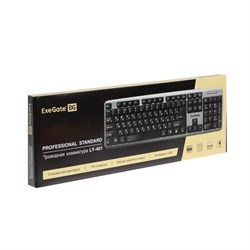 Клавиатура ExeGate Professional LY-401, проводная, мембранная, 104 клавиши, USB, чёрная - фото 51379096