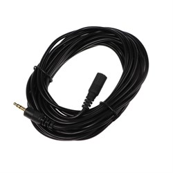 Кабель-удлинитель аудио ExeGate EX-CCA-423-5.0, Jack 3.5мм(m)-Jack 3.5мм(f), 5 м, черный - фото 51379141