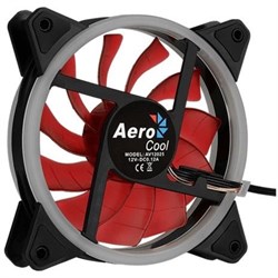 Вентилятор Aerocool Rev Red, 120x120 мм, 3-pin, 15dB, 153 гр, LED, Ret - фото 51379390