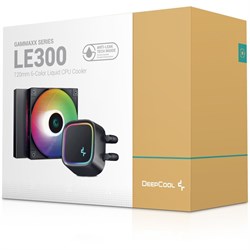 Система водяного охлаждения Deepcool LE300 Soc-AM5/AM4/1151/1200/1700, 4-pin, 18-33dB, Al+Cu   94931 - фото 51379419