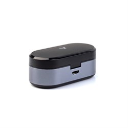 Наушники Accesstyle Silver TWS, беспроводные, вакуумные, ЖК-дисплей, металл, BT 5.0, 300 мАч - фото 51379564