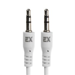 Кабель аудио AUX Exployd EX-K-473, Jack 3.5 мм(m)-Jack 3.5 мм(m), 1м, белый - фото 51380080