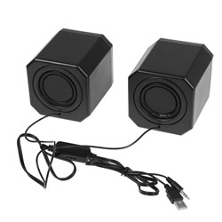 Акустическая система 2.0 Gembird SPK-405, пассивные излучатели, черный, 5 Вт, регулятор громкости - фото 51380122