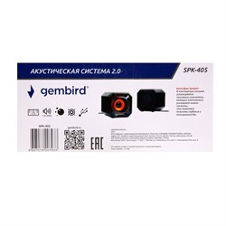 Акустическая система 2.0 Gembird SPK-405, пассивные излучатели, черный, 5 Вт, регулятор громкости - фото 51380127