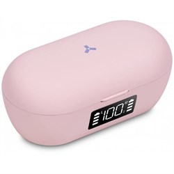 Наушники Accesstyle Melon TWS, беспроводные, вакуумные, 40/300 мАч, дисплей, розовые - фото 51380434