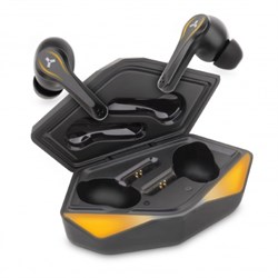 Наушники Accesstyle Wild TWS, игровые, вакуумные, 50/400мАч, отклик 60мс,подсветка,оранжевые - фото 51380441