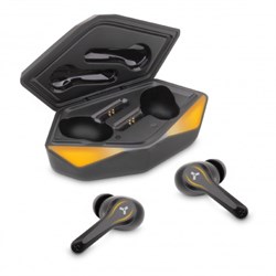 Наушники Accesstyle Wild TWS, игровые, вакуумные, 50/400мАч, отклик 60мс,подсветка,оранжевые - фото 51380443