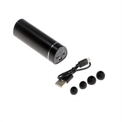 Наушники беспроводные VBT 1.16, TWS, вакуумные, Bluetooth 5.0, 40/250 мАч, с фонариком, чёрные - фото 51380878