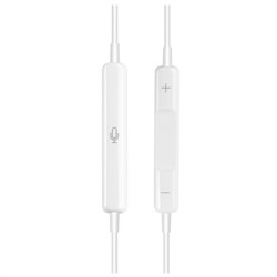 Наушники PERO EP02, вкладыши, микрофон, 110 дБ, 32 Ом, 3.5 mm, 1.2 м, белые - фото 51380984