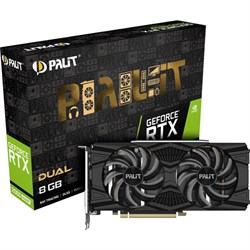 Видеокарта Palit PA-RTX2060SUPER DUAL 8G, RTX 2060SUPER 8 Гб, GDDR6, HDMI, DP, DVI - фото 51381021