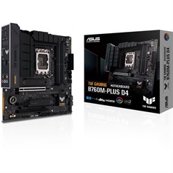 Материнская плата Asus TUF GAMING B760M-PLUS D4, LGA1700, B760, 4хDDR4, HDMI, DP, mATX - фото 51381117