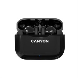 Наушники Canyon TWS-3, вакуумные, микрофон, 40/300 мАч, handsfree, IP33, черные - фото 51381244