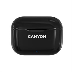 Наушники Canyon TWS-3, вакуумные, микрофон, 40/300 мАч, handsfree, IP33, черные - фото 51381248